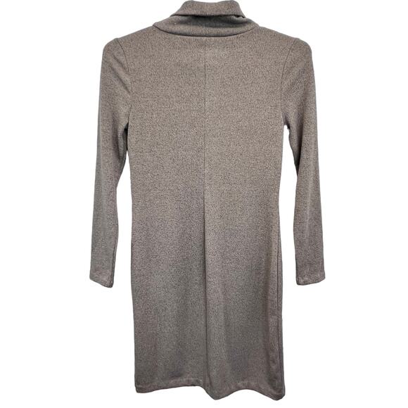 Banana Republic Turtleneck Sweater Dress Brown S Long Sleeves Soft Knit Chic - Picture 7 of 8